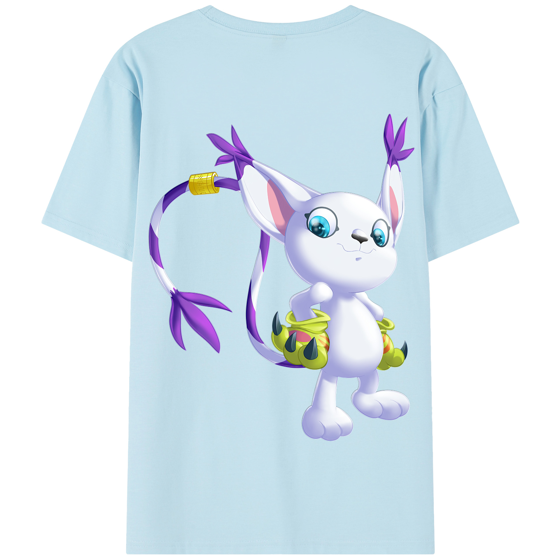 （画像用） Digimon デジタルモンスター/デジモン 綿100％半袖Tシャツ（背面プリント）
